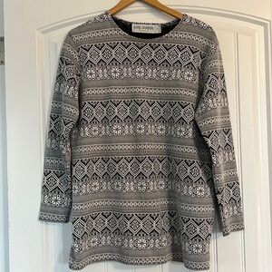 Nordic fair Isle knit Tunic